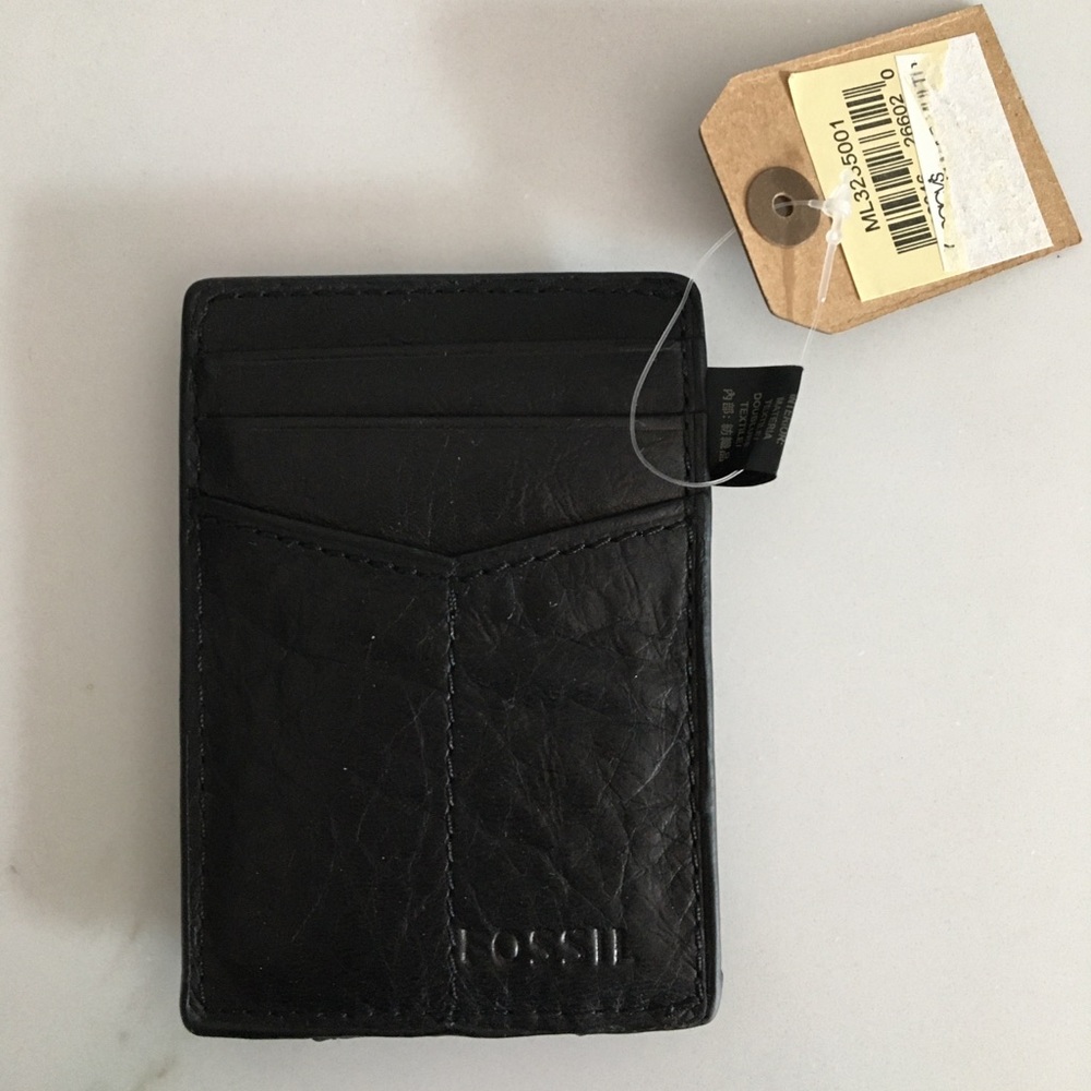 Fossil Leather Wallet/Money Clip